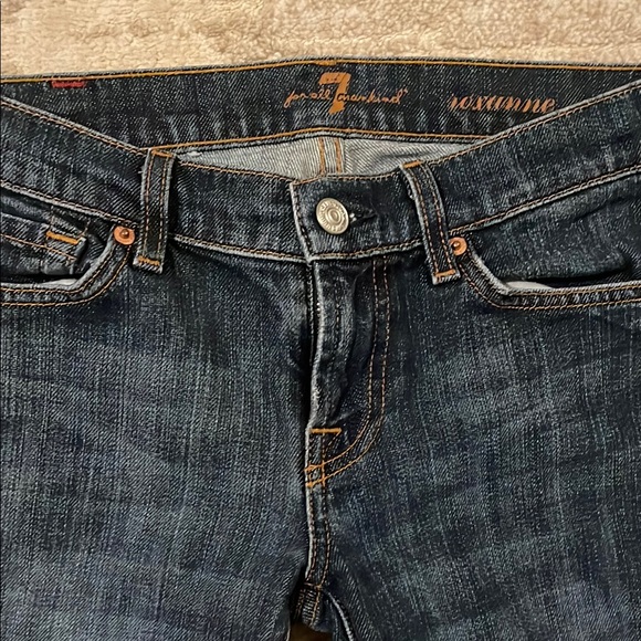 7 For All Mankind Dark Indigo Jeans - Picture 1 of 5